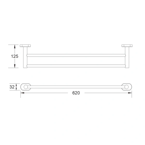 Полотенцедержатель Shevanik SG5127H, черный