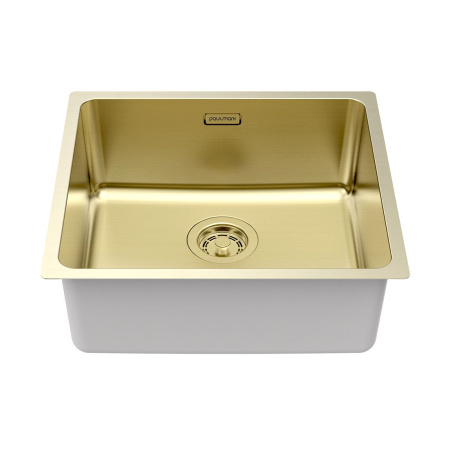 Мойка Paulmark YUNI 49 UNI YU49-LG 490х440х200 мм, нержавеющая сталь, светлое золото