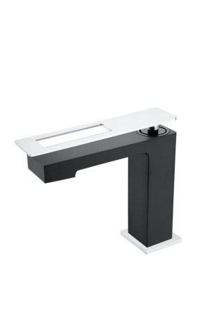 Смеситель для умывальника Boheme Q 141-BCR  Black Chrom