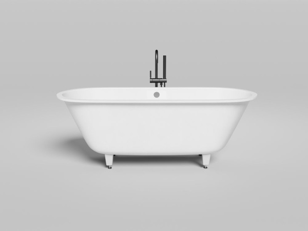 Ванна встраиваемая Salini ORNELLA AXIS 170x75 покраска по RAL полностью, S-Stone, матовый 103423MF