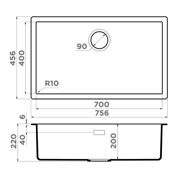 Кухонная мойка Omoikiri Yamakawa 75T-U/I-PL Tetogranit/платина 4993464