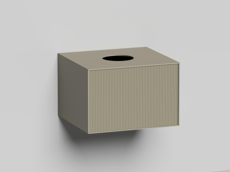 Подвесной модуль Salini Armonia 600x400 с вырезом под сифон, латунь, 27A.1.600.400.13.1