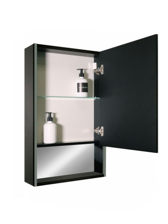 Зеркало-шкаф Reflexion Box Black LED 500х800 RF2419BL