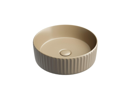 Умывальник чаша накладная круглая Ceramicanova Element 360*360*115мм, капучино матовый, CN6057MC