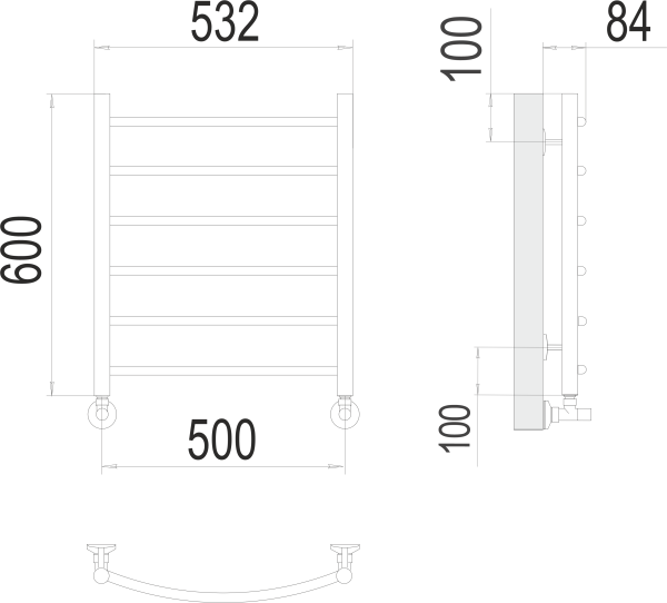 Классик П6 500х600 Матовое Золото