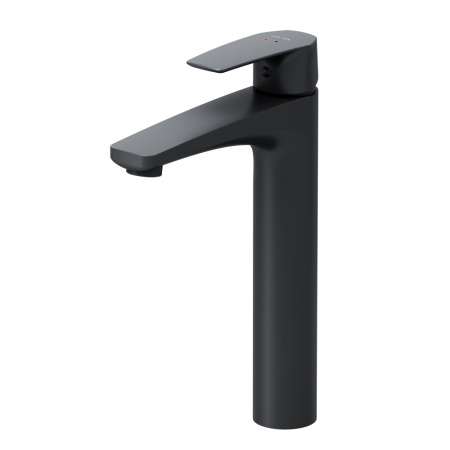 F90A92022 Gem Смеситель для умывальника AM.PM высокий, черный.