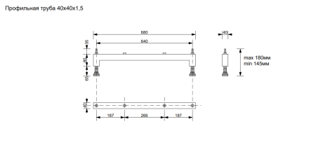 Ножки для ванны Taliente KARK-VE-75/80