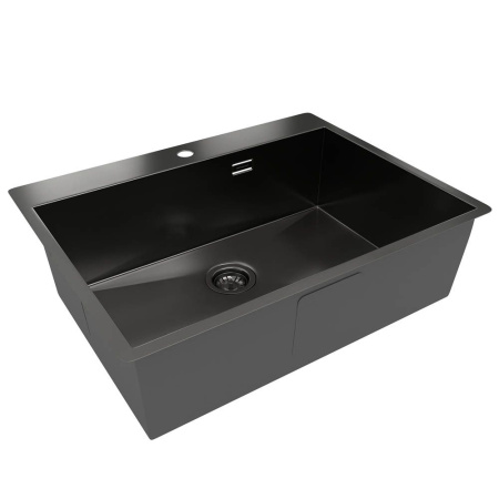 Кухонная мойка Reflexion Iseo RX2265BL оружейная сталь