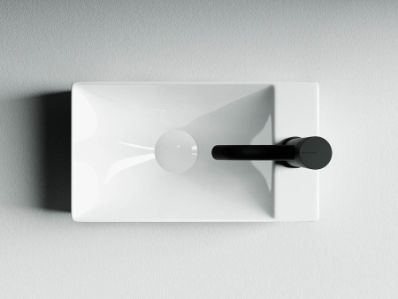 Умывальник подвесной прямоугольный Ceramicanova Element 375*215*100мм, Белый, CN5007