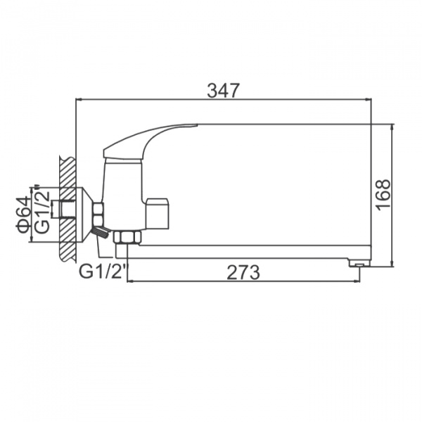 Смеситель для ванны Ledeme H36 L2236