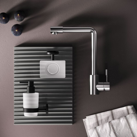 F85B05011 X-Joy S, Смеситель для кухни AM.PM с L-изливом, сатин