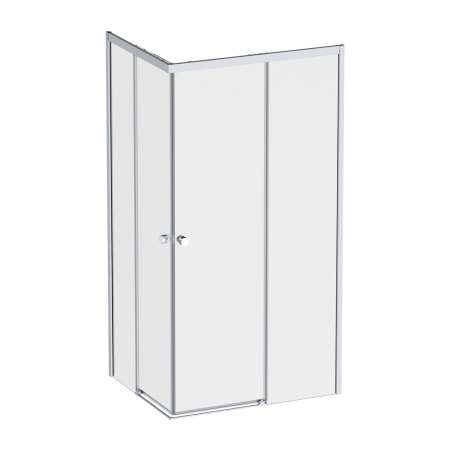 W94G-403-100280-MT1K X-joy Душевое ограждение AM.PM прямоугольн.,раздвиж.двери 100x80 хром мат
