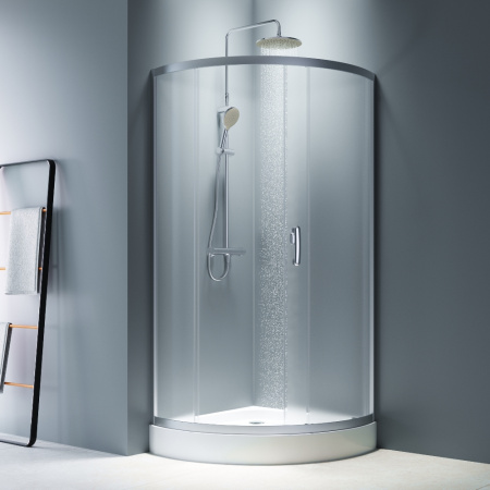 W83UG-315-090MT Like Solo Slide Душевое ограждение AM.PM 90x90x200, стекло прозрачное