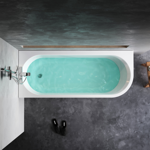 W94A-170L70W-A X-joy Ванна акриловая AM.PM угловая левосторонняя 170x70 см