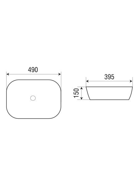 Раковина накладная WeltWasser WW SK ELBACH 2143 MO