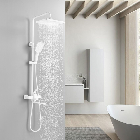 Душевая система Shevanik S6136C, белый