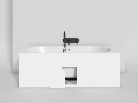 Ванна встраиваемая Salini ORNELLA AXIS 180x80 покраска по RAL полностью, S-Sense, матовый 103411MF