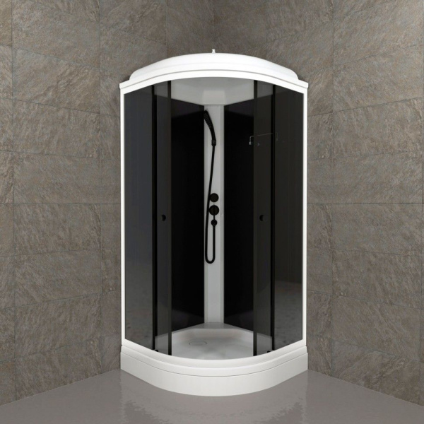 Душевая кабина Тритон Щ0000067302  Грэй-Блэк 90*90 А (ПД31)