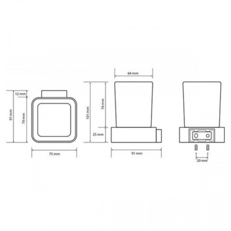 Стакан Bemeta SOLO 139110012