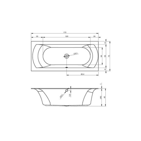 Ванна Riho Linares Velvet 170 матовый