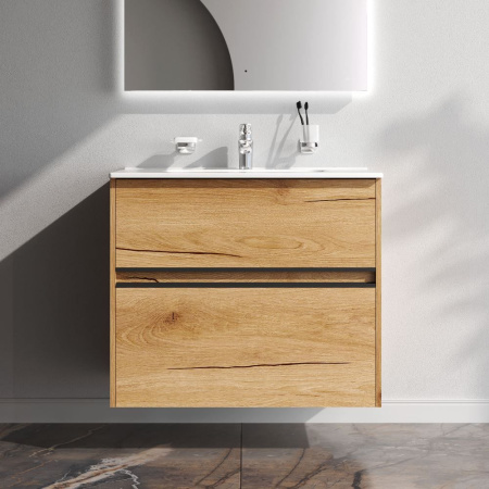 M7BFUX0802OF Sense База под раковину AM.PM, универсальная, 80 см, 2 ящика, дерево