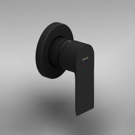 477500300 Apollo Смеситель для душа Damixa монтируемый в стену, черный