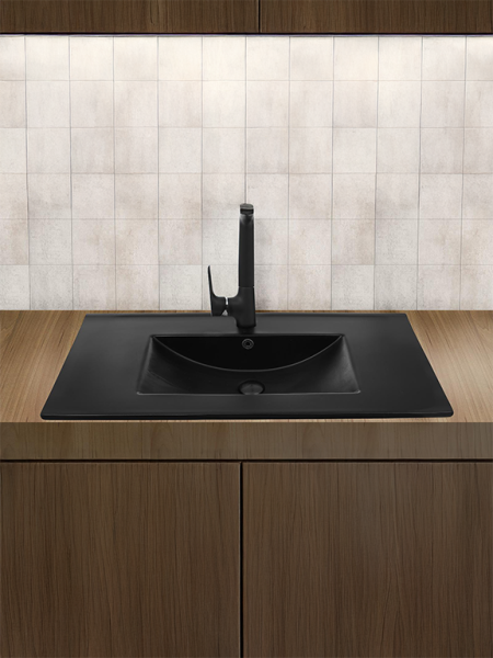 Раковина врезная WeltWasser WW SK DEILBACH 7506-80 MT-BL