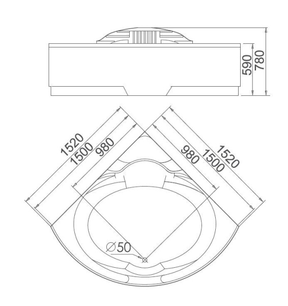 Акриловая ванна Gemy G9082 O