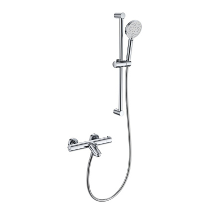 Смеситель для ванны с душевым гарнитуром и термостатом WONZON & WOGHAND, Хром (WW-C2002-A-CR)