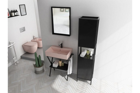 Раковина ISVEA SistemaZ Frame накладная 600*420*132 1 цвет лососевый матовый 10SF50060SV-2S