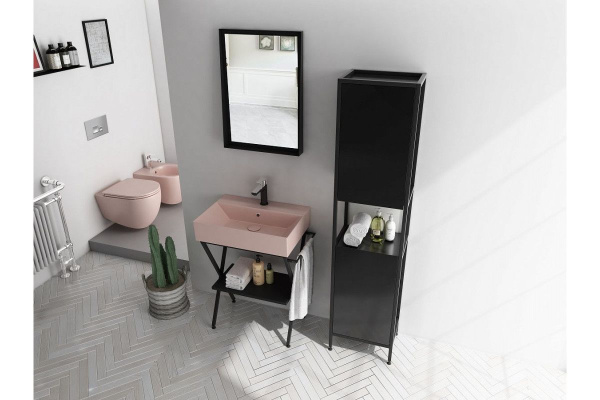 Раковина ISVEA SistemaZ Frame накладная 600*420*132 1 цвет лососевый матовый 10SF50060SV-2S