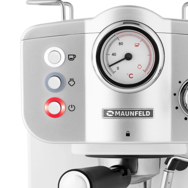 Кофемашина рожкового типа Maunfeld MF-735WH PRO