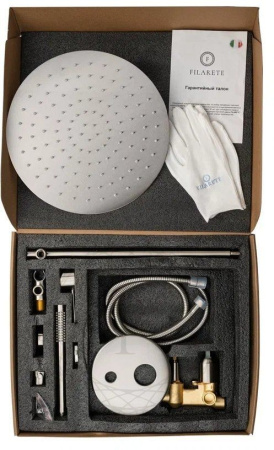 Душевая система скрытого монтажа FILARETE Roun FL1023 (Никель)