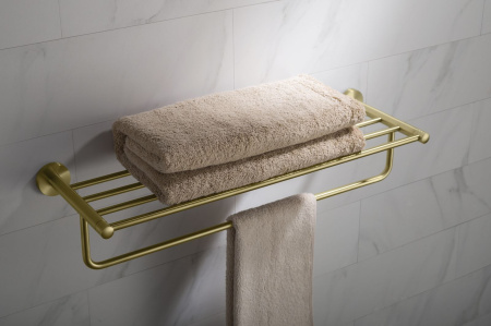 Полка для полотенец Timo Saona 13058/17, матовое золото