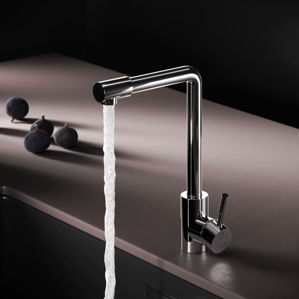 F85B05000 X-Joy S, Смеситель для кухни AM.PM с L-изливом, хром