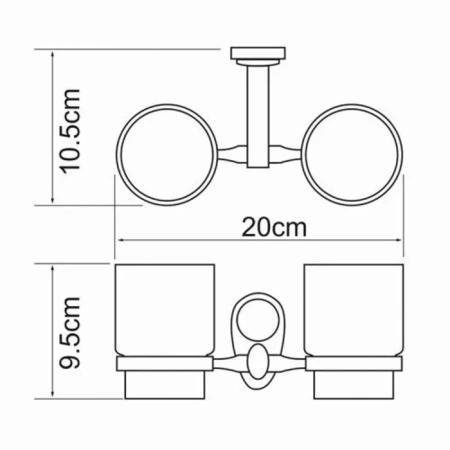 Подстаканник WasserKRAFT Main K-9228DC