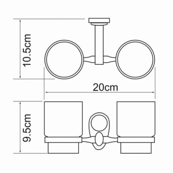 Подстаканник WasserKRAFT Main K-9228DC