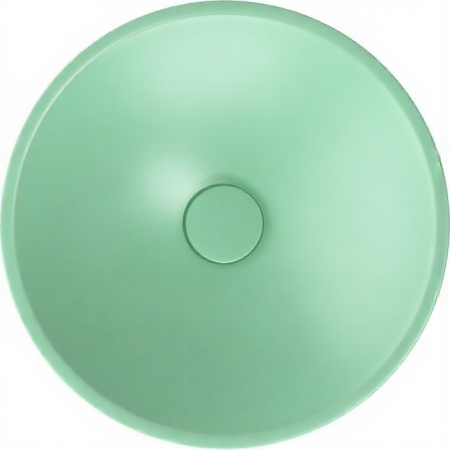 Раковина ISVEA SistemaY Soft накладная 450*450*120 цвет мятно-зеленый матовый 10SY66045SV-2T