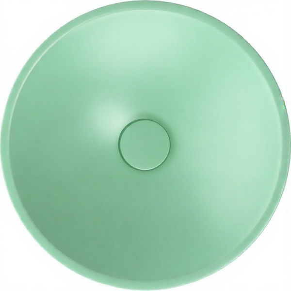 Раковина ISVEA SistemaY Soft накладная 450*450*120 цвет мятно-зеленый матовый 10SY66045SV-2T