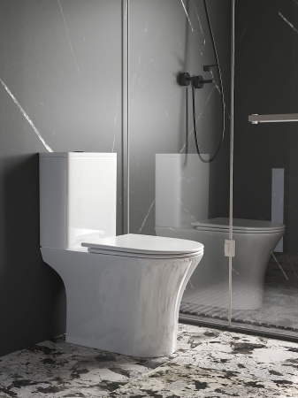 Унитаз BERNINA Tornado напольный безободковый Ceruttispa CT11133 (650x340x790)