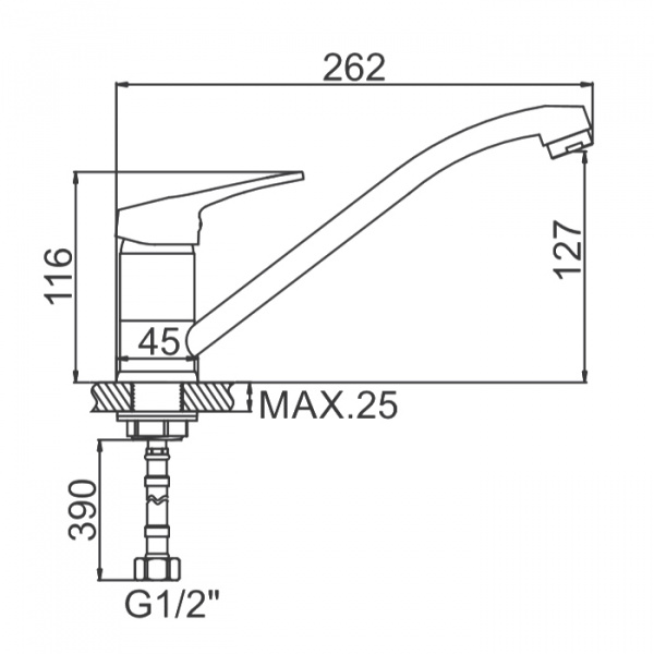 Смеситель для мойки Ledeme H13-1 L4913-1