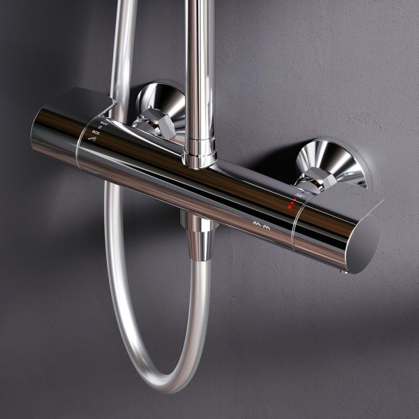 Душевая система AM.PM F0785A400 X-Joy с термостатом