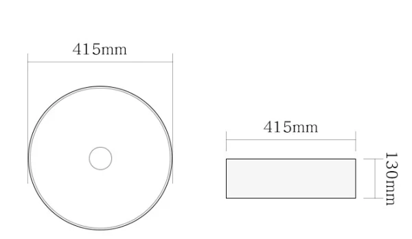 Раковина SantiLine SL-7009 42х42 золотая