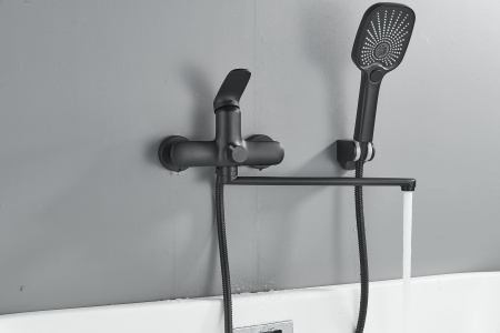 Смеситель для ванны Shevanik S8522H, черный