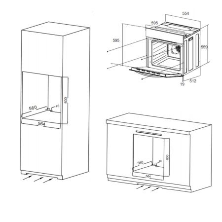 Шкаф духовой электрический Maunfeld EOEC.564W