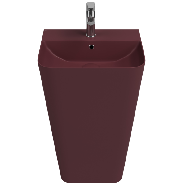 Раковина ISVEA Sott'Aqua напольная 500*420*830 цвет бордовый матовый 10SQ37001SV-2R