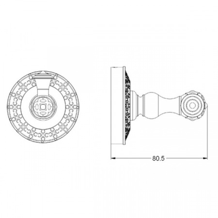 Крючок для ванной комнаты ZorG AZR 01 SL