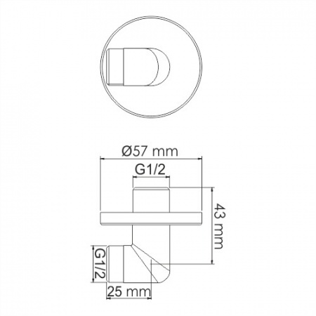 Подключение шланга Wasserkraft A134