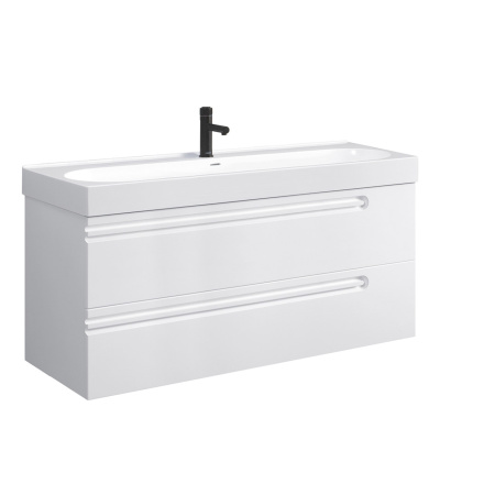 Тумба под умывальник Belux подвесная Стокгольм 100-02 Белый глянцевый