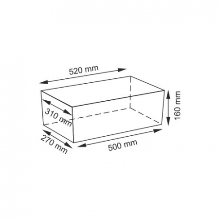 Плетеная корзина WasserKRAFT Exter WB-160-L